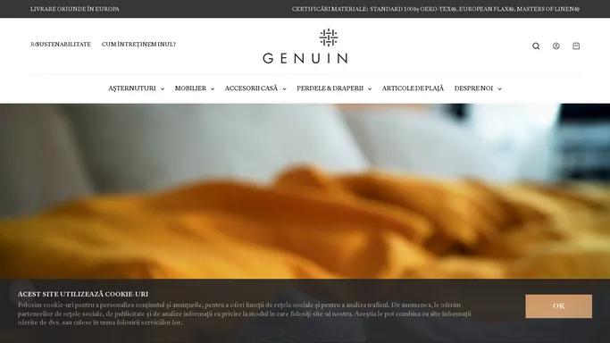 Genuin Shop - LUX MINIMALIST. Asternuturi si produse din in pur