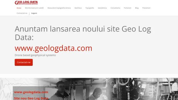 Geo Log Data | Geotehnica | Geofizica | Topografie