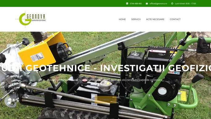 Geonova - Laborator geotehnic oradea - studii geo oradea