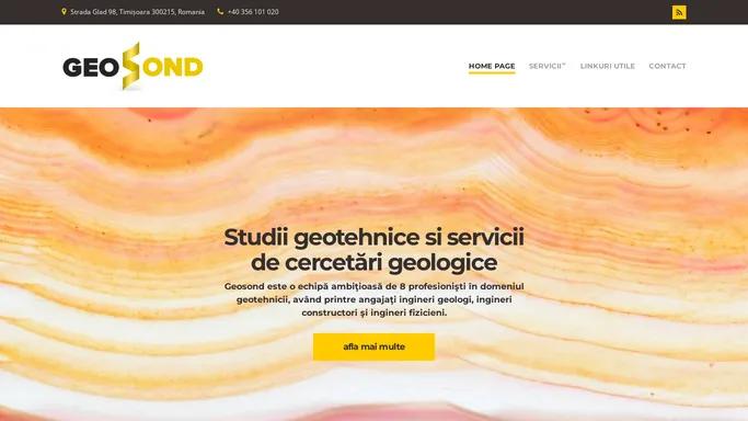 Home page - Geosond