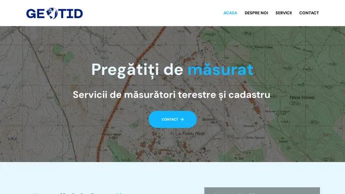 GEOTID – Masuratori terestre & cadastru