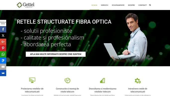 Servicii si lucrari pe tronsoanele de fibra optica