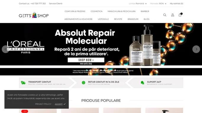 GETT'S SHOP - magazin online de produse cosmetice profesionale