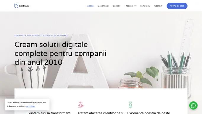 GIB Media - Servicii de Web Design, Creare Site-uri si Magazine Online