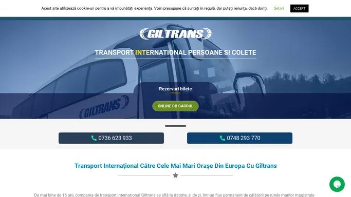 Transport persoane si colete spre Europa la adresa. Giltrans