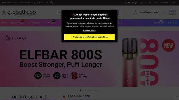 🏆 ELFBAR - Importator Exclusiv Romania | GlobalHubb