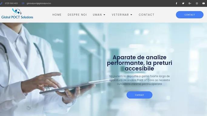 Global POCT Solutions – Echipamente Medicale