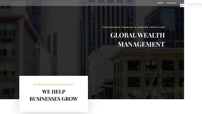 Global Wealth Management – Financing in the 21st century!