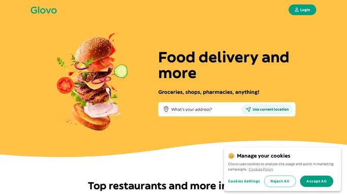 Glovo: whatever you order, in minutes!