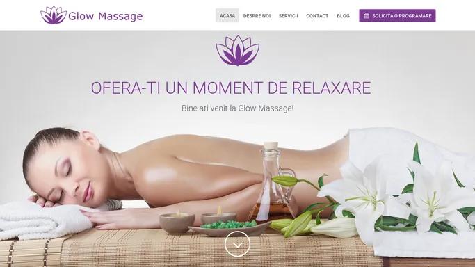 Glow Massage - Cabinet de masaj