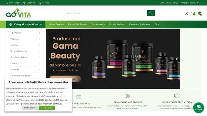 Magazin Online Suplimente si Vitamine - Go Vita