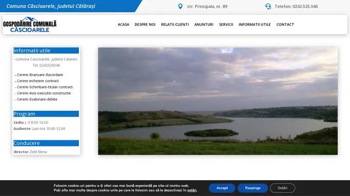 Comuna Cascioarele | Gospodarire Comunala