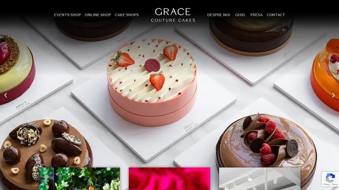 Grace Couture Cakes » Torturi nunta, Cupcakes, Macarons. Produsele noastre sunt realizate din ingrediente 100% naturale de catre maestri cofetari si puse in valoare de designeri decoratori.