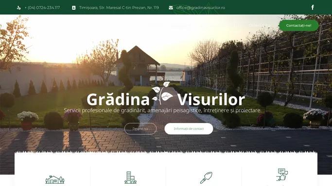 Amenajari gradini, spatii verzi, Timisoara - Gradina Visurilor