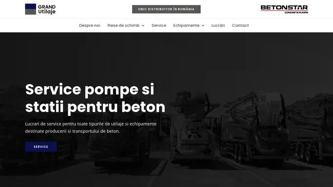 Grand Utilaje - Service si piese pompe beton