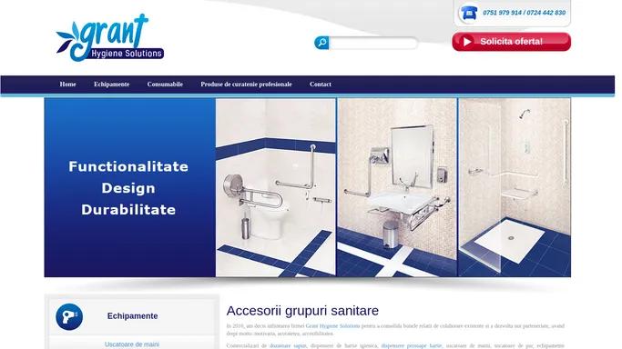 Grant Hygiene Solutions | Accesorii grupuri sanitare | Produse de curatenie