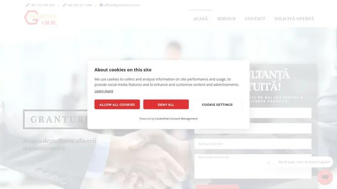 GRANT IMM | Fonduri Nerambursabile | Granturi pentru afaceri