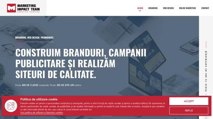 Agentia de publicitate Marketing Impact Team | Publicitate Iasi, Webdesign Iasi