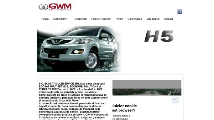 GreatWallMotor-prestari servicii,comercializare de piese schimb ,mentenanta auto GWM.