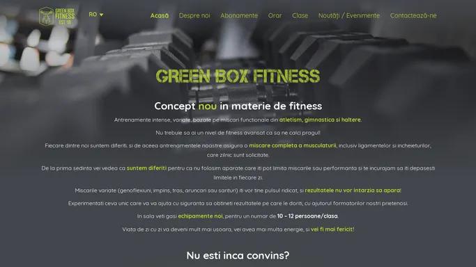 Sala de Cross Training din Targoviste | Green Box Fitness