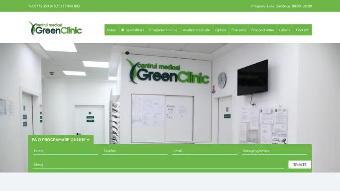 Green Clinic – Clinica Medicala Multidisciplinara