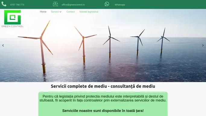 Consultanta de mediu - servicii de mediu - GreenControl.ro