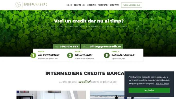 GreenCredit.ro | Verde la credite