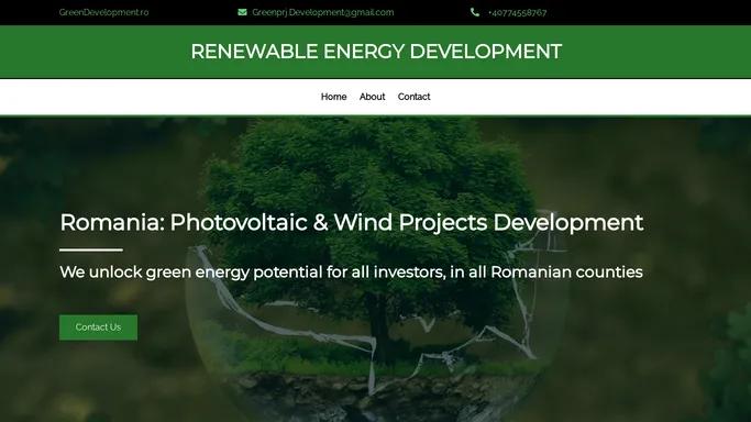 greendevelopment.ro – Wind & Photovoltaic Projects Development