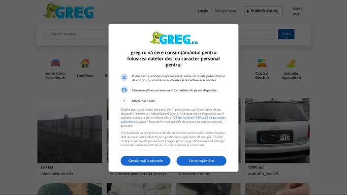 GREG - Anunturi Online Gratuite