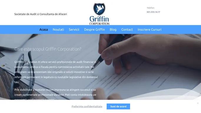 Griffin Corporation – Audit Financiar & Consultanta Juridica