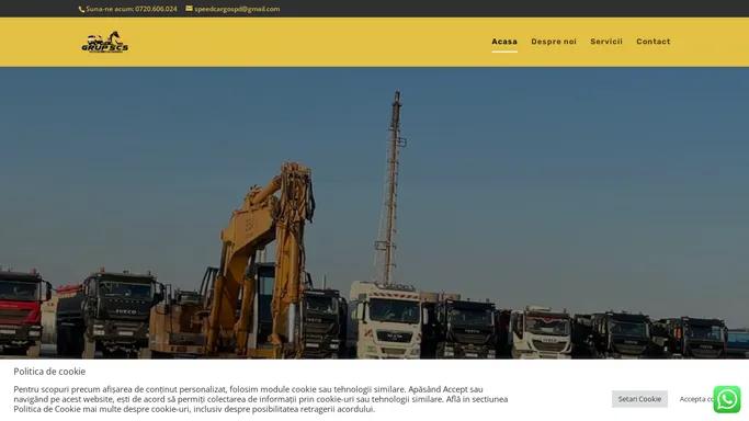 Firma transport materiale constructii - Grup Speed Cargo Spedition