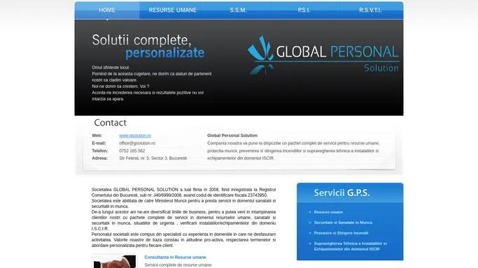 Global Personal Solution [Pagina oficiala]