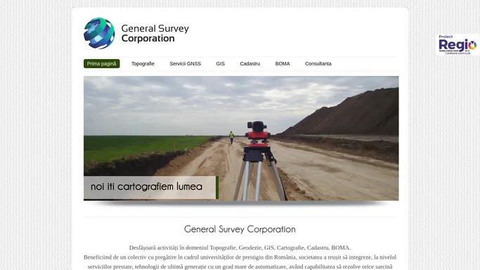 General Survey Corporation | topografie | geodezie | cartografie | GIS | BOMA