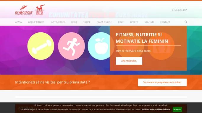 GYMBOsport & LadyUP Concept Sport, nutritie si motivatie la feminin in Sibiu!