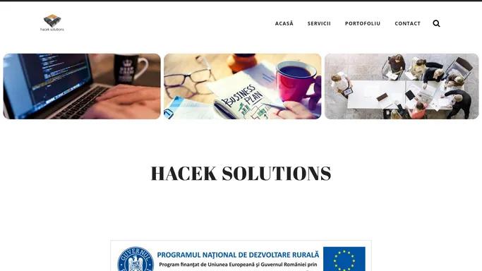 HACEK SOLUTIONS - Hacek Solutions