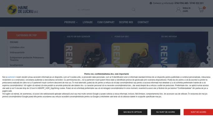 Hainedelucru.biz, magazin online pentru echipamente de lucru si echipamente de protectie
