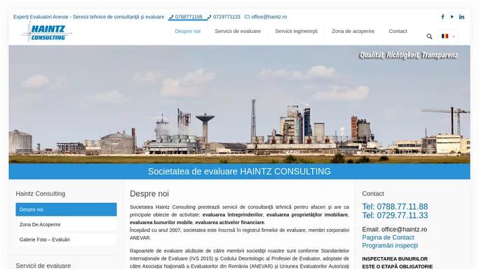 Haintz Consulting – Experti Evaluatori Anevar