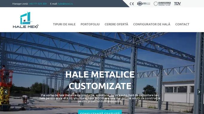 Hale MEXI® - Producator si constructor de hale metalice pe structura metalica usoara