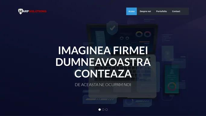 Firma web design, magazin online, creare site, realizare site, agentie web design | HARP SOLUTIONS