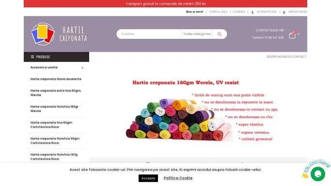 Cea mai variata gama de hartie creponata floristica si accesorii flori din hartie - Culori Panpastel