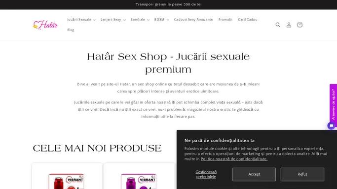 Sex Shop Online - Jucarii sexuale premium, livrate discret | Hatar