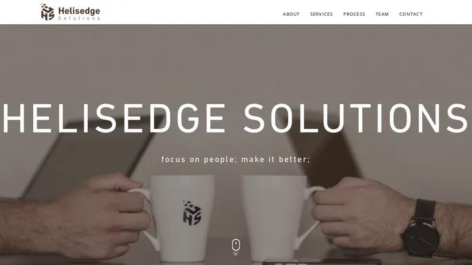 Helisedge Solutions webpage