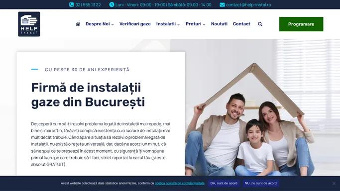 Firma de instalatii gaze din Bucuresti | Help Instal