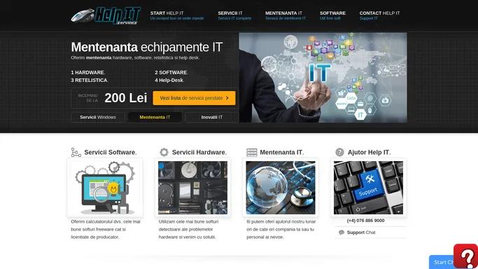 Help IT Services | Inovatii, Servici si Mentenanta in domeniul IT