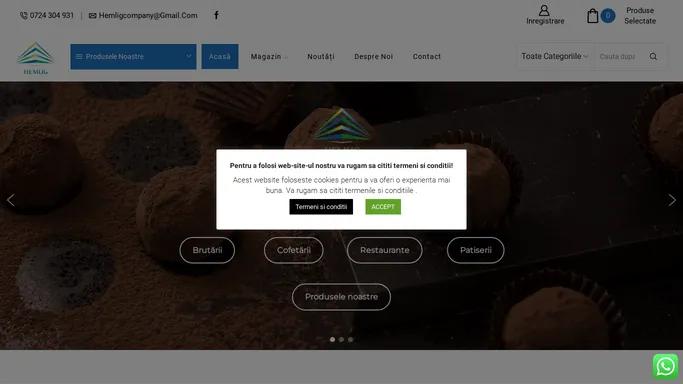 Firma de distributie alimentara Hemlig Company - Cofetarii, Patiserii