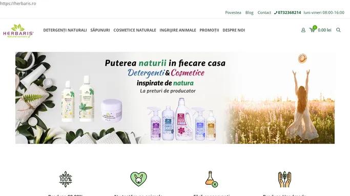 Herbaris - Cosmetice bio si produse naturale pentru tine si casa ta