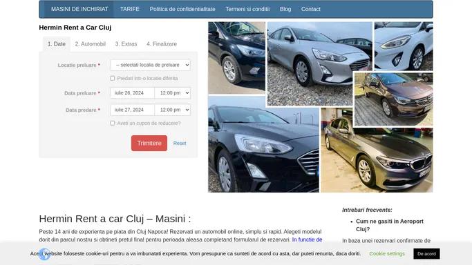 Hermin Rent a Car Cluj - Inchirieri auto in Aeroport - Masini de inchiriat