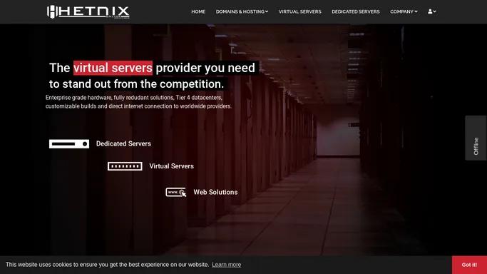 Web hosting, VPS, Dedicated Servers and BGP Servers | HETNiX