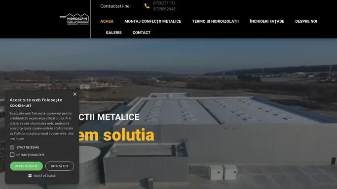 Servicii confectii metalice - Hidroalpin