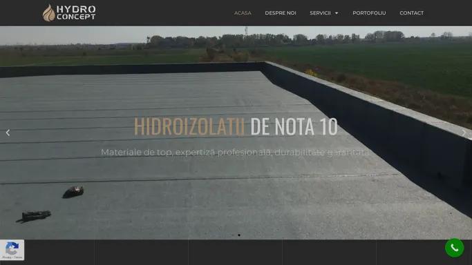 Hidroizolatii Profesionale | Solutii de Top | Hydro Concept